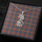 1sttheworld Jewelry - Fraser Hunting Modern Graceful Love Giraffe Necklace A7 | 1sttheworld