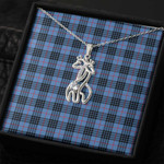1sttheworld Jewelry - Mackay Blue Graceful Love Giraffe Necklace A7 | 1sttheworld