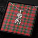 1sttheworld Jewelry - Dalziel Modern Graceful Love Giraffe Necklace A7 | 1sttheworld