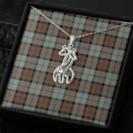 1sttheworld Jewelry - Macleod Of Harris Weathered Graceful Love Giraffe Necklace A7 | 1sttheworld