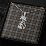 1sttheworld Jewelry - Blackwatch Weathered Graceful Love Giraffe Necklace A7 | 1sttheworld