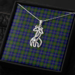 1sttheworld Jewelry - Macleod Of Harris Modern Graceful Love Giraffe Necklace A7 | 1sttheworld