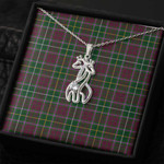 1sttheworld Jewelry - Crosbie Graceful Love Giraffe Necklace A7 | 1sttheworld