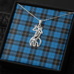 1sttheworld Jewelry - Ramsay Blue Ancient Graceful Love Giraffe Necklace A7 | 1sttheworld