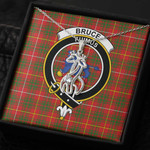 1sttheworld Jewelry - Bruce Modern Clan Tartan Crest Graceful Love Giraffe Necklace A7 | 1sttheworld