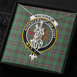 1sttheworld Jewelry - MacKinnon Hunting Ancient Clan Tartan Crest Graceful Love Giraffe Necklace A7 | 1sttheworld