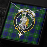 1sttheworld Jewelry - Oliphant Modern Clan Tartan Crest Graceful Love Giraffe Necklace A7 | 1sttheworld