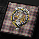 1sttheworld Jewelry - MacPherson Hunting Ancient Clan Tartan Crest Graceful Love Giraffe Necklace A7 | 1sttheworld