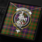 1sttheworld Jewelry - Cochrane Modern Clan Tartan Crest Graceful Love Giraffe Necklace A7 | 1sttheworld