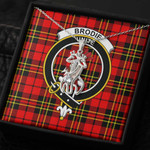 1sttheworld Jewelry - Brodie Modern Clan Tartan Crest Graceful Love Giraffe Necklace A7 | 1sttheworld