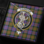 1sttheworld Jewelry - Carnegie Ancient Clan Tartan Crest Graceful Love Giraffe Necklace A7 | 1sttheworld