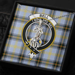 1sttheworld Jewelry - Bell of the Borders Clan Tartan Crest Graceful Love Giraffe Necklace A7 | 1sttheworld
