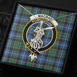 1sttheworld Jewelry - MacRae Hunting Ancient Clan Tartan Crest Graceful Love Giraffe Necklace A7 | 1sttheworld
