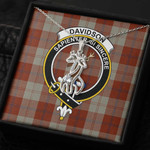 1sttheworld Jewelry - Davidson Dress Dancers Clan Tartan Crest Graceful Love Giraffe Necklace A7 | 1sttheworld