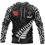 1sttheworld Anzac Day Clothing - Anzac Tattoo New Zealand Hoodie | 1sttheworld