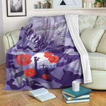 1sttheworld Blanket - New Zealand Anzac Fern And Camouflage Premium Blanket | 1sttheworld.co
