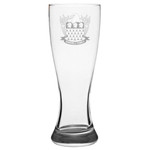 1sttheworld USA Drinkware - Barrell American Family Crest Pilsner Glass A7 | 1sttheworld