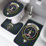 1sttheworld Home Set - Russell Modern Clan Tartan Crest Tartan Bathroom Set A7 | 1sttheworld