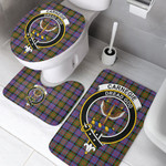 1sttheworld Home Set - Carnegie Ancient Clan Tartan Crest Tartan Bathroom Set A7 | 1sttheworld