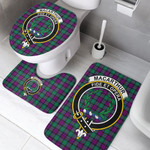 1sttheworld Home Set - MacArthur Milton Clan Tartan Crest Tartan Bathroom Set A7 | 1sttheworld
