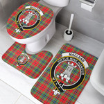 1sttheworld Home Set - MacLean of Duart Modern Clan Tartan Crest Tartan Bathroom Set A7 | 1sttheworld