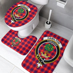 1sttheworld Home Set - Hamilton Modern Clan Tartan Crest Tartan Bathroom Set A7 | 1sttheworld