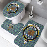 1sttheworld Home Set - Leslie Hunting Ancient Clan Tartan Crest Tartan Bathroom Set A7 | 1sttheworld