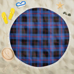 1sttheworld Blanket - Angus Modern Tartan Beach Blanket A7 | 1sttheworld
