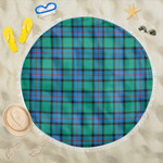 1sttheworld Blanket - Flower Of Scotland Tartan Beach Blanket A7 | 1sttheworld