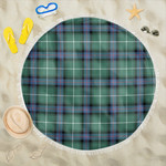 1sttheworld Blanket - MacDonald of the Isles Hunting Ancient Tartan Beach Blanket A7 | 1sttheworld