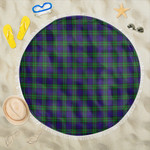 1sttheworld Blanket - MacKinlay Modern Tartan Beach Blanket A7 | 1sttheworld