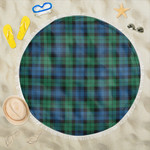 1sttheworld Blanket - Blackwatch Ancient Tartan Beach Blanket A7 | 1sttheworld