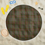 1sttheworld Blanket - Gray Tartan Beach Blanket A7 | 1sttheworld