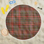 1sttheworld Blanket - MacKintosh Hunting Weathered Tartan Beach Blanket A7 | 1sttheworld