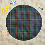 1sttheworld Blanket - Fraser Hunting Ancient Tartan Beach Blanket A7 | 1sttheworld