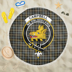1sttheworld Blanket - Campbell Argyll Weathered Clan Tartan Crest Tartan Beach Blanket A7 | 1sttheworld