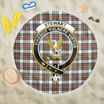1sttheworld Blanket - Stewart Dress Modern Clan Tartan Crest Tartan Beach Blanket A7 | 1sttheworld