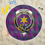 1sttheworld Blanket - Wardlaw Modern Clan Tartan Crest Tartan Beach Blanket A7 | 1sttheworld