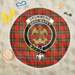 1sttheworld Blanket - Drummond of Perth Clan Tartan Crest Tartan Beach Blanket A7 | 1sttheworld