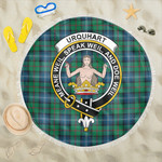1sttheworld Blanket - Urquhart Ancient Clan Tartan Crest Tartan Beach Blanket A7 | 1sttheworld
