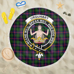 1sttheworld Blanket - Urquhart Modern Clan Tartan Crest Tartan Beach Blanket A7 | 1sttheworld