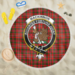 1sttheworld Blanket - MacKinnon Modern Clan Tartan Crest Tartan Beach Blanket A7 | 1sttheworld