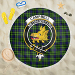 1sttheworld Blanket - Campbell of Breadalbane Modern Clan Tartan Crest Tartan Beach Blanket A7 | 1sttheworld