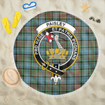1sttheworld Blanket - Paisley District Clan Tartan Crest Tartan Beach Blanket A7 | 1sttheworld