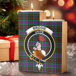 1sttheworld Candle Holder - Brodie Hunting Modern Clan Tartan Crest Tartan Candle Holder A7 | 1sttheworld