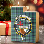 1sttheworld Candle Holder - MacDonald of the Isles Hunting Ancient Clan Tartan Crest Tartan Candle Holder A7 | 1sttheworld