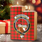 1sttheworld Candle Holder - MacDonald of Sleat Clan Tartan Crest Tartan Candle Holder A7 | 1sttheworld