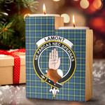1sttheworld Candle Holder - Lamont Ancient Clan Tartan Crest Tartan Candle Holder A7 | 1sttheworld