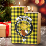 1sttheworld Candle Holder - MacLeod of Lewis Modern Clan Tartan Crest Tartan Candle Holder A7 | 1sttheworld