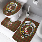 1sttheworld Home Set - Ainslie Clan Tartan Crest Tartan Bathroom Set A7 | 1sttheworld